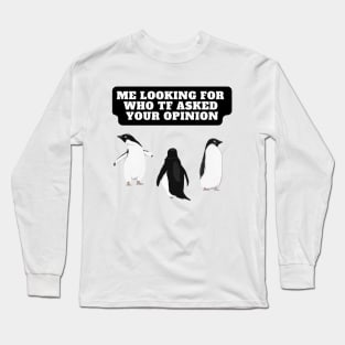 Funny Penguin Long Sleeve T-Shirt